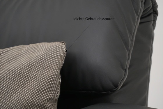 Divano letto in pelle nera, Rolf Benz, Divani letto, Metallo, Nero, Modern (foto 15 di 15)