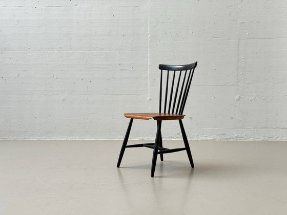 Image 1 of Set of 6 rare Fannet Chairs by Erik Fryklund for Hagafors, Sweden, 1950s