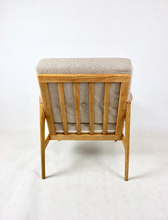 Image 1 of Sillón de roble Stefan beige polaco, década de 1970