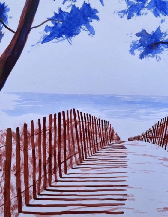 Image 1 of Inchiostro su carta Fabriano bianca. 40x30cm.