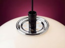Harveiluce iGuzzini Ceiling Lamp designed by Luigi Massoni - Opaline Plastic - Italian Space Age Design - 1970s