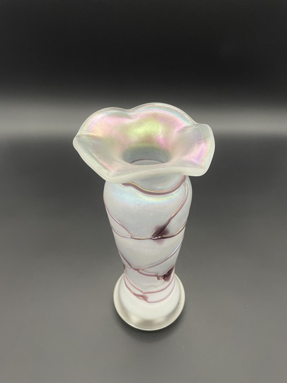 Freiherr von Poschinger Vase – Iridescent Glass, 1970s (photo 5 of 9)