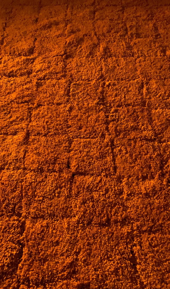 Image 1 of “Fire of the Atlas Mountains” - 367 x 382cm - Exclusief Handgeweven Berber Tapijt uit Marokko