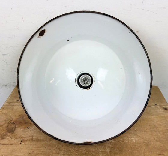 Image 1 of Lampada a sospensione industriale in smalto blu scuro di EMAX, anni '60