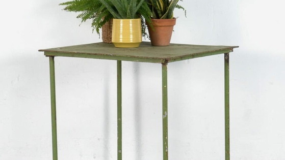 Groene Vintage Tuintafel (Frankrijk, c.1950) #6 – Iron (photo 3 of 15)