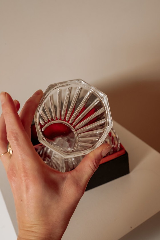 Image 1 of Vintage glass coasters in matching box