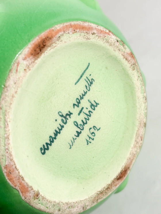 1940s Rometti Hand-Painted Ceramic Vase (photo 8 of 8)