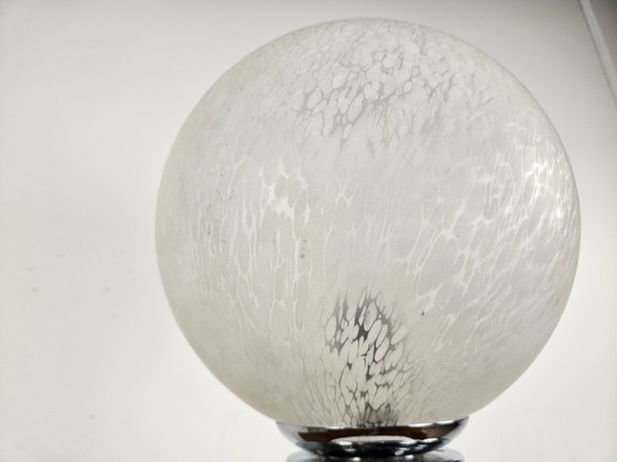 Image 1 of Mid-Century Murano Glass Table Lamp with Two Lights, 1970