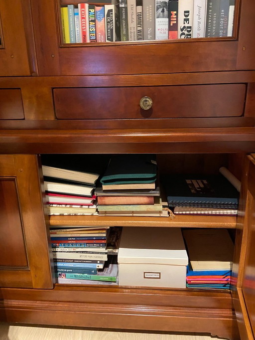 Cherry/walnut bookcase