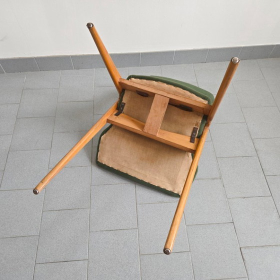 Image 1 of Vintage 1950s Chair with Compass Legs by Gerard Guermonprez, Godfrid Edition, 1950s