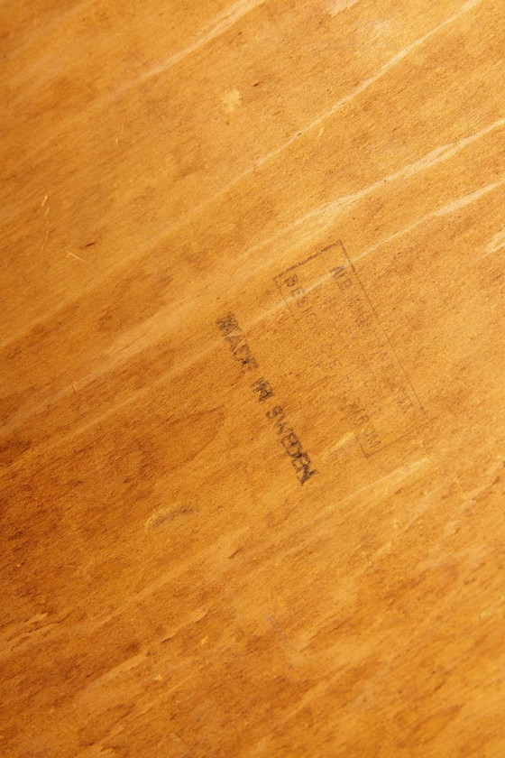 Image 1 of Set di 3 sedie svedesi vintage | Carl-Ewert Ekström | Sedie da pranzo in faggio degli anni '70