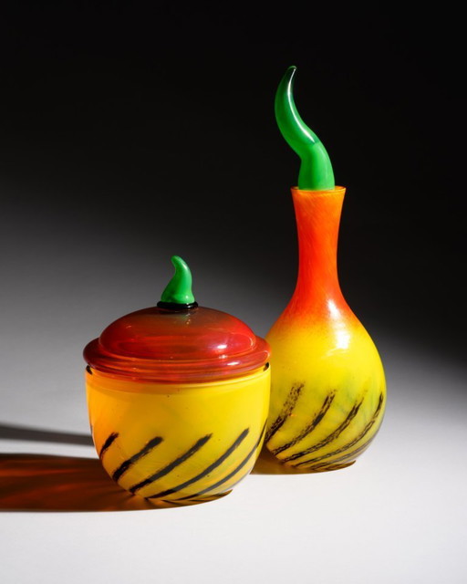 Rosenthal Studio Line « Kontiki » Nanny Still (1993) Carafe H37cm et coffret avec couvercle