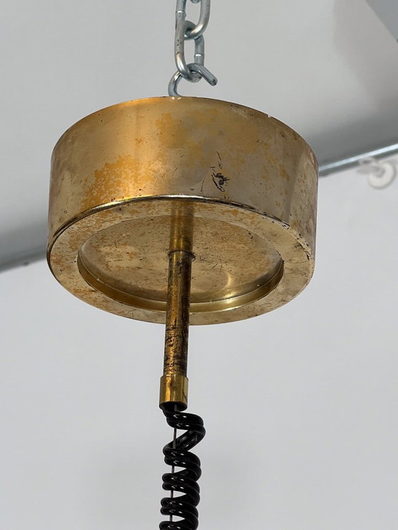 Image 1 of Lampada a sospensione a sfera in vetro di Murano della metà degli anni '60