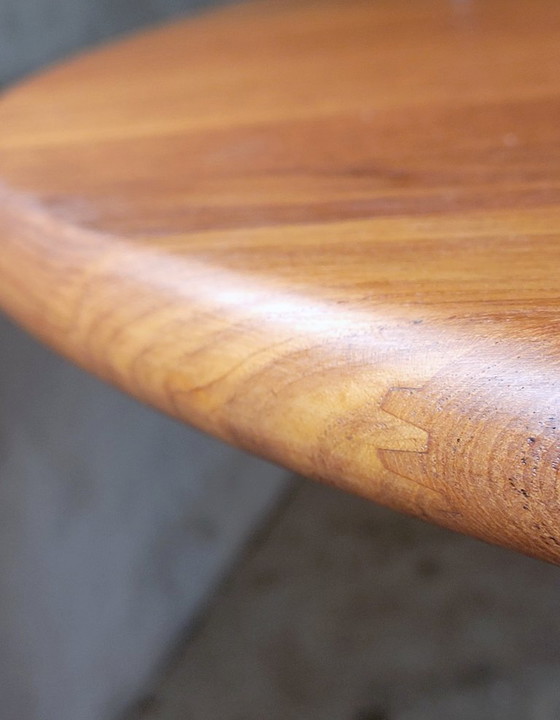 Mesa de comedor danesa extensible de teca maciza 1960, Mesas de comedor, Madera, Marrón (foto 6 de 10)