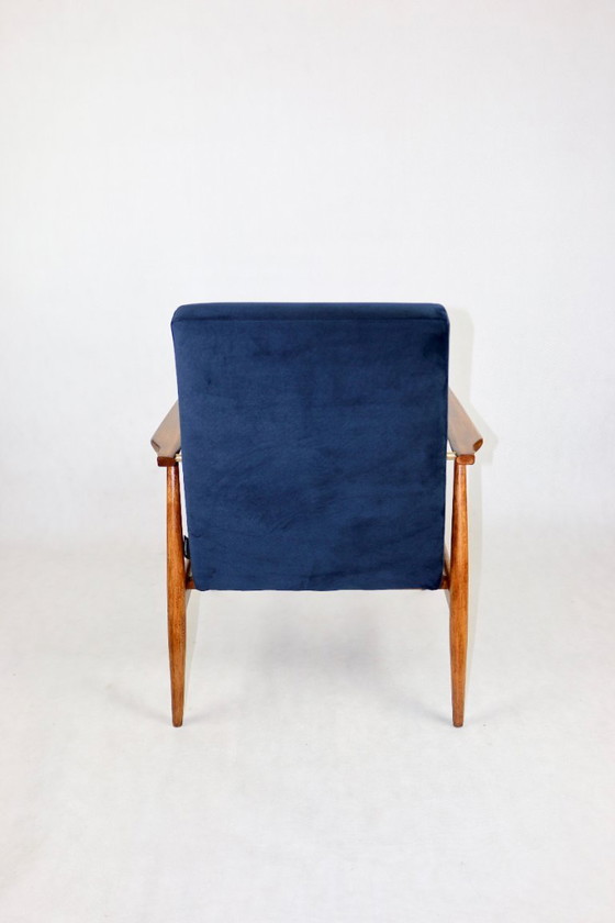 Image 1 of Vintage blauwe vos fauteuil, 1970