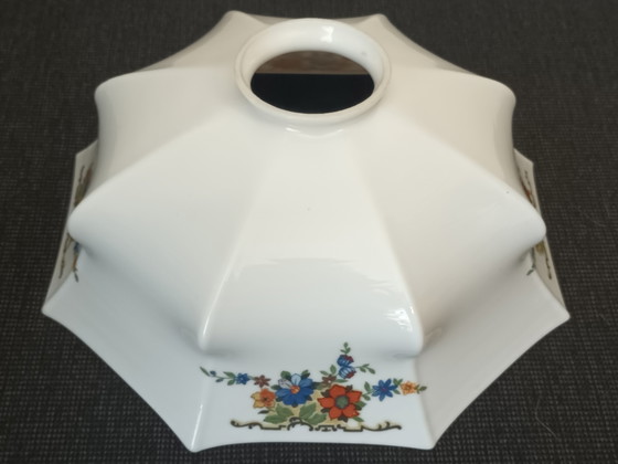 Paralume bianco opalino con fiori – Lampade a sospensione, Glass (photo 5 of 5)