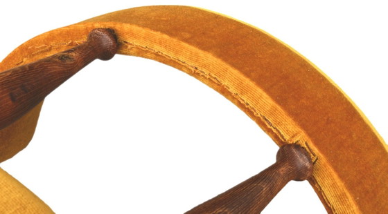 Poltrona gondola color senape in stile Helmut, 46x70 cm, Retro – Poltrone, Velvet, Wood (photo 5 of 6)