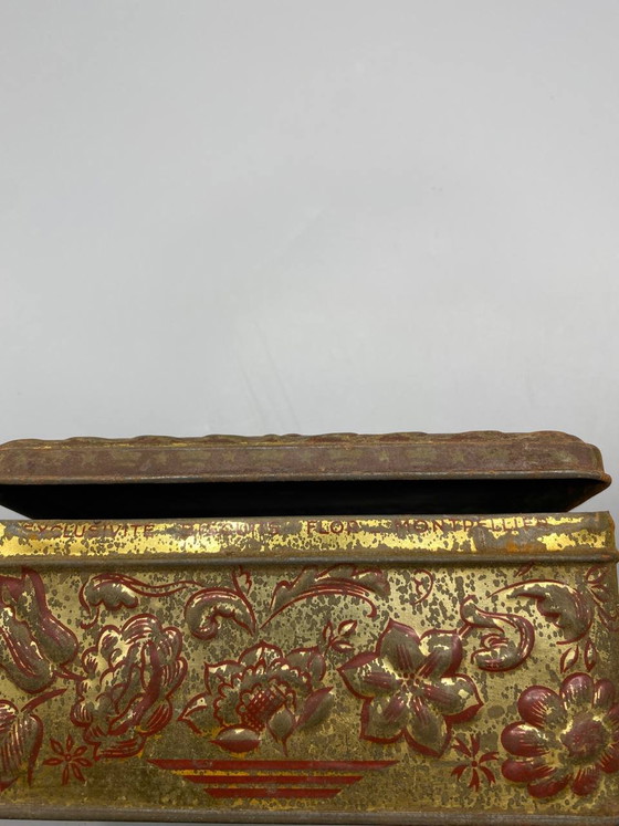 Lithographed tin box – Spring pastoral scene – Montpellier – Early 20th century – Decorative Objects (photo 5 of 7)