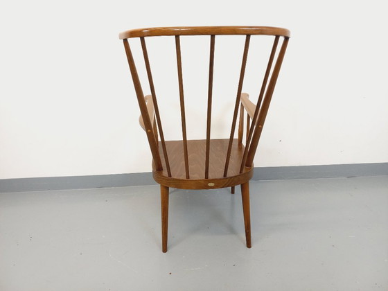 Image 1 of Poltrona vintage Baumann in legno, modello Fan, anni '60