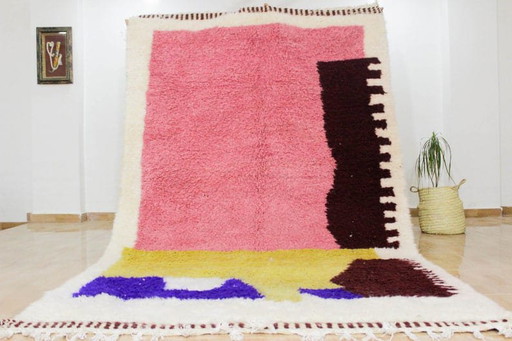 Tappeto tradizionale fatto a mano in lana naturale, misura 2/3 m – Aime Té, vloerkleden en tapijten, Wool