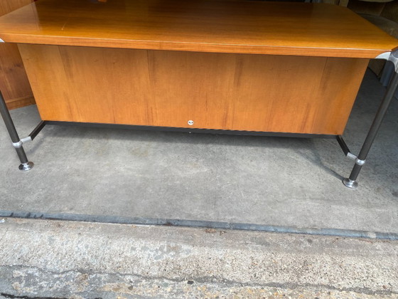 Image 1 of Desk with file cabinet and photo brochure MIM