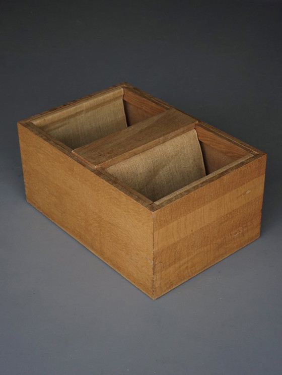 Image 1 of Porte-revues Vintage de l'École Bossche en Chêne, 1970s