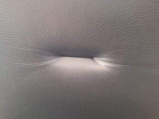 Image 1 of 6 stijlvolle, zwarte, leren stoelen van het met Arco