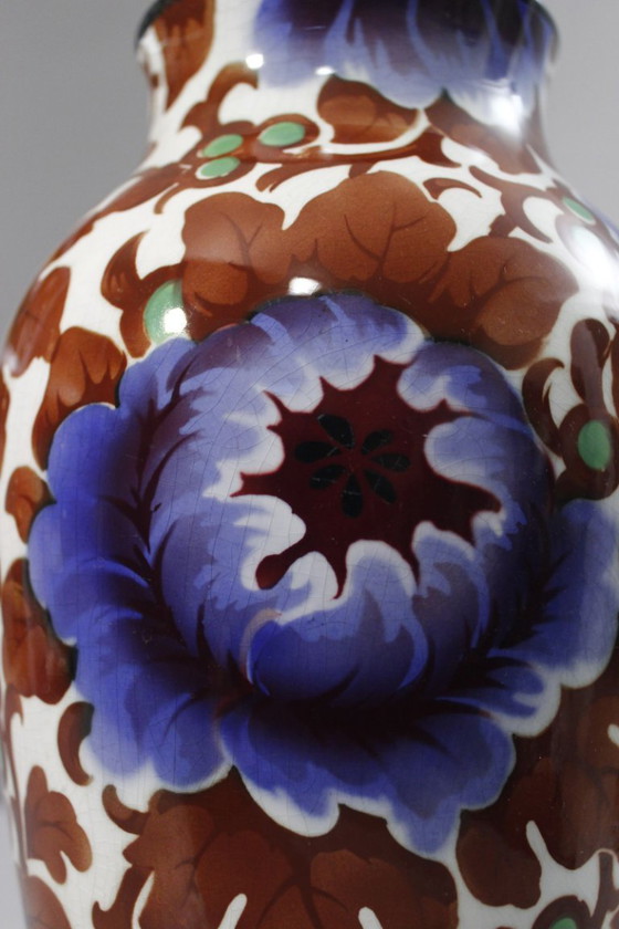 Image 1 of Villeroy & Boch Wallerfangen Saar Basin decorative vase "Vera" Art Deco 1920s