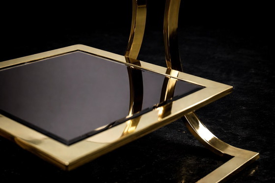 Image 1 of Vintage Mid-Century Italian Modern Glass Coffee Tables, 1960s, Set of 2