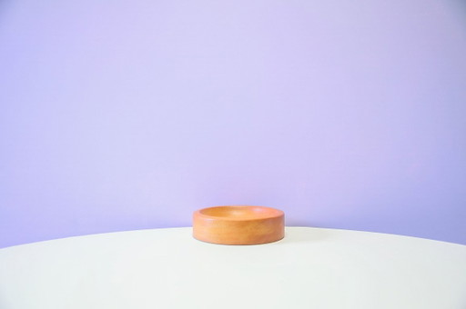Vintage Light Wood Brutalist Bowl