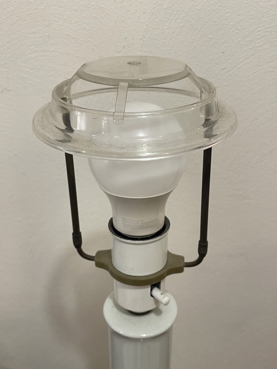 Image 1 of Tafellamp / Schemerlamp, Royal Copenhagen, Aardewerk In Faux Bamboe Stijl, 1960'S Denemarken