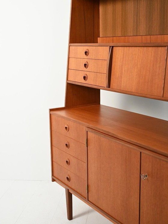 Image 1 of Aparador con librería en teca y caoba