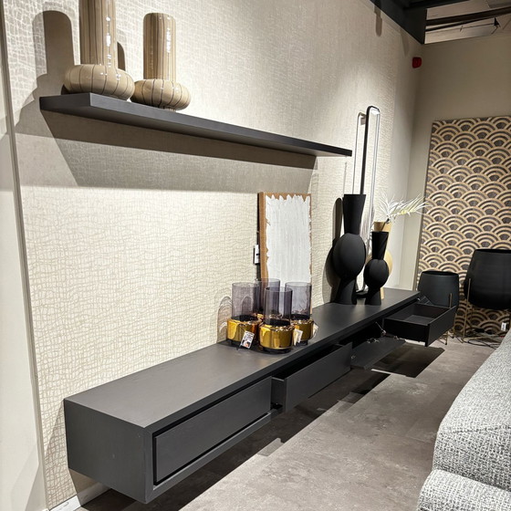 Image 1 of BKS Furniture Canyon TV cabinet with bookshelf