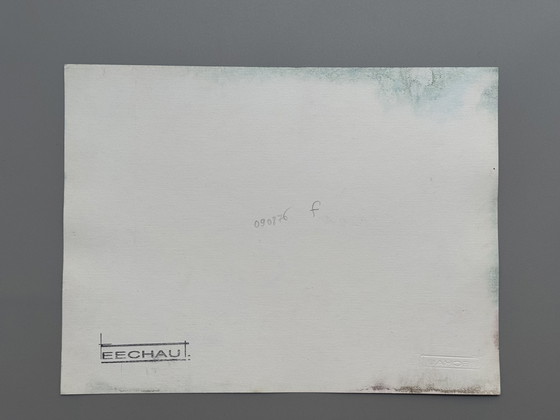 Image 1 of Eugène Eechaut (1928-2019) - Set of 4 Works, 1974/76