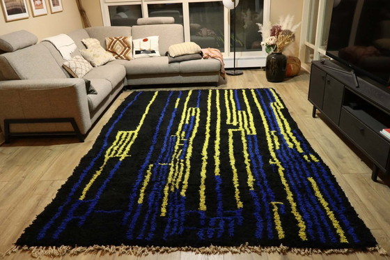 Image 1 of Berber carpet wool rug floor rug new 220 x 290 cm color rug carpet Berber runner large interior unique high pile original