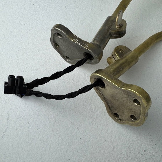 Image 1 of COPPIA DI APPLIQUE ANTICHE DA LABORATORIO "BEUNZA"