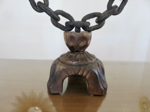 Coppia di candelabri brutalisti degli anni '30