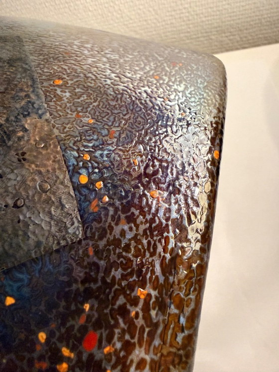 Image 1 of Jarrón "Satélite" Kosta Boda firmado por Bertil Vallien - Bronce oscuro grande (Modelo 89253)