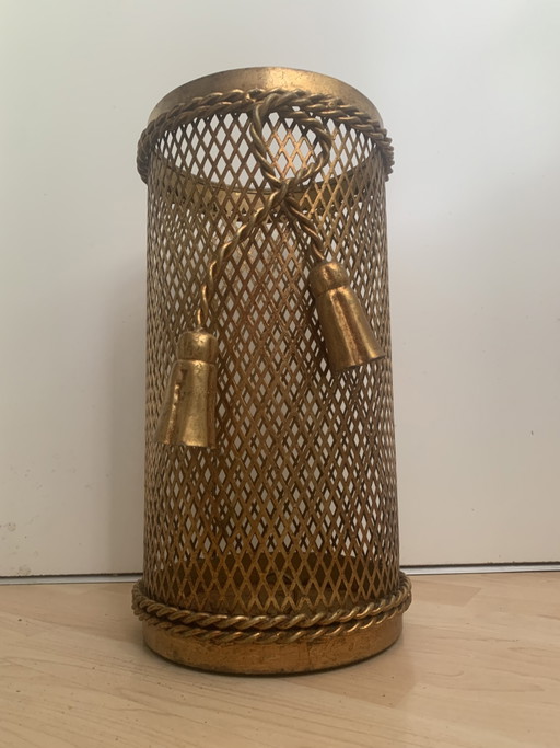Regenschirmständer Schirmständer Papierkorb Umbrella stand rack paper basket im Hollywood Regency Style Li Puma Firenze Italy