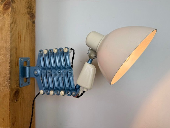 Image 1 of Industrielle Scherenlampe aus Ostdeutschland von Reif Dresden, 1950er Jahre