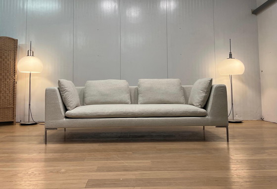 Image 1 of 2x divano letto B&B Italia Charles a 3 posti, recentemente arredato, in ecru