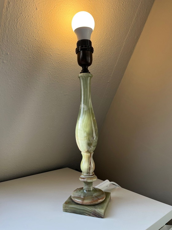 Image 1 of Vintage onyx (marmeren) lamp