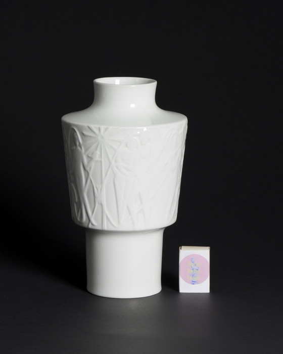 Image 1 of Mid Century KURT WENDLER pour EDELSTEIN "ATHEN" Vase en porcelaine et couvercle-Boîte 1957