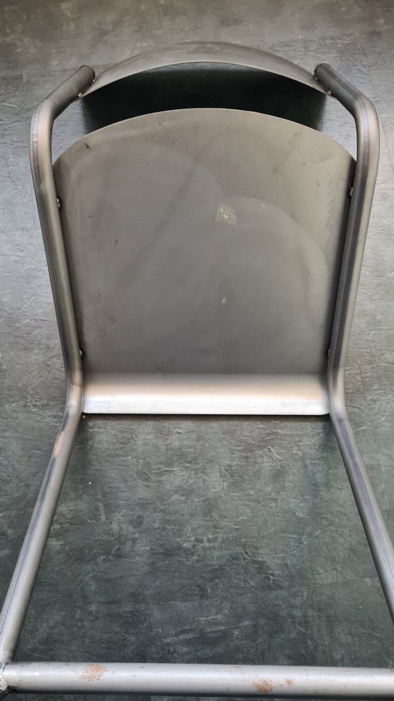 Image 1 of Sgabello in metallo sospeso della Schoolhouse di Restoration Hardware