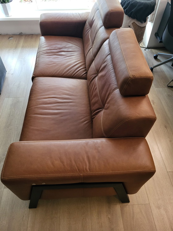 Image 1 of Ledersofa (braunes Leder) mit Relaxfunktion