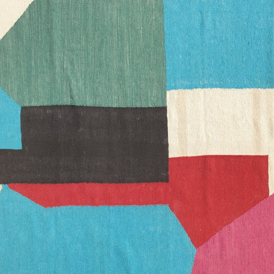 Tapisserie Serge Poliakoff | Gouaches | Laine tissée main sur coton | Textile d'Art tissé plat | 174 × 259 (photo 10 of 11)