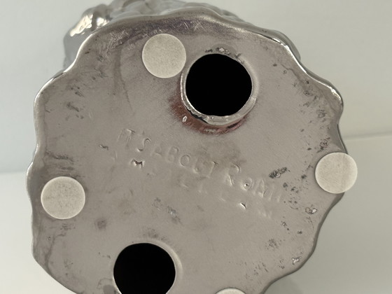 Image 1 of It’s about RoMi Amsterdam kandelaar boomstam in RVS zilverkleurige glazuur 