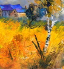 Old houses in summer 