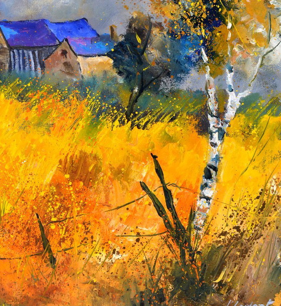 Casas antiguas en verano – Clement, Arte, Lienzo (photo 4 of 5)