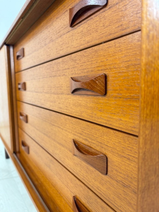 Image 1 of Prachtig teakhouten Clausen & Son dressoir, commode, woonkamerkast, vintage stijl